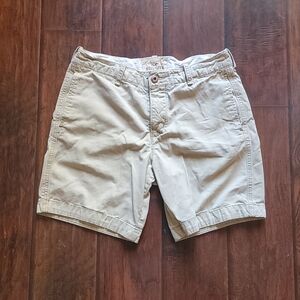 Hollister Men’s Khaki Shorts Size 32 Casual Cotton